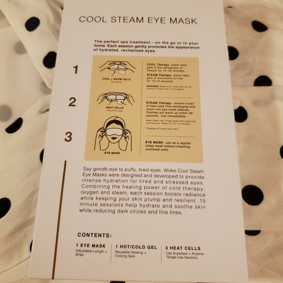 WOKE. EYEMASK       🔥HOT & 🥶COLD GEL  EYE MASK - Picture 2 of 7